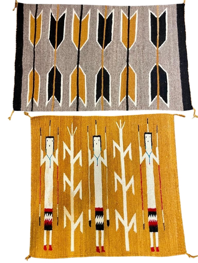 Two Vintage Pictorial Navajo Textiles Circa 1970s (1 of 14)