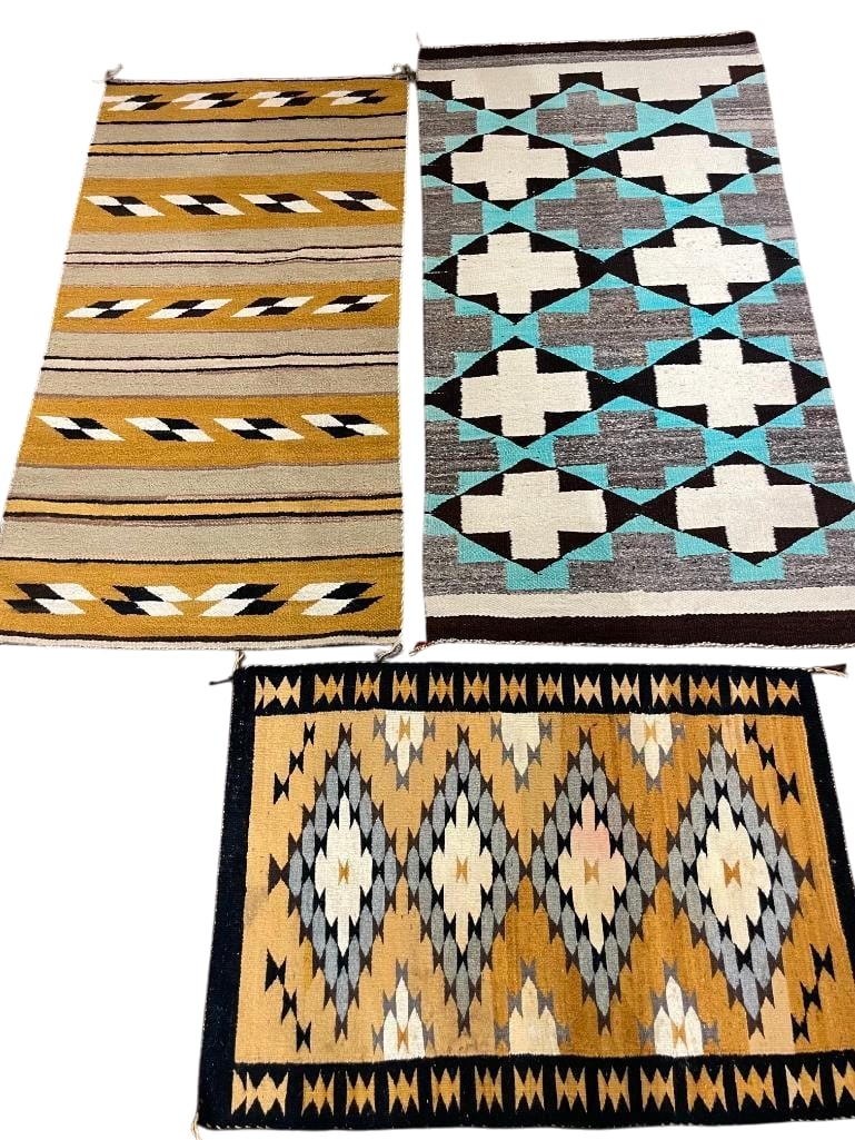Group Of Three Vintage Navajo Rugs (1 of 18)