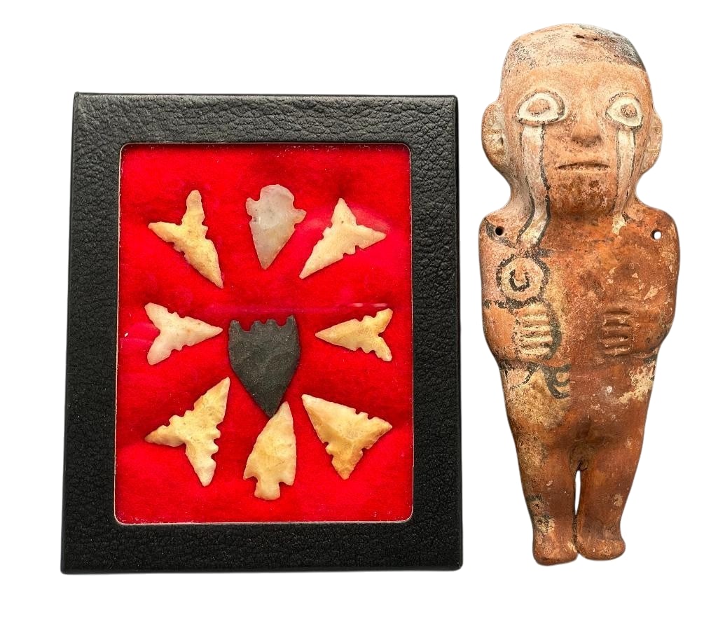 Historic and Prehistoric Points And Pottery Effigy (1 of 10)
