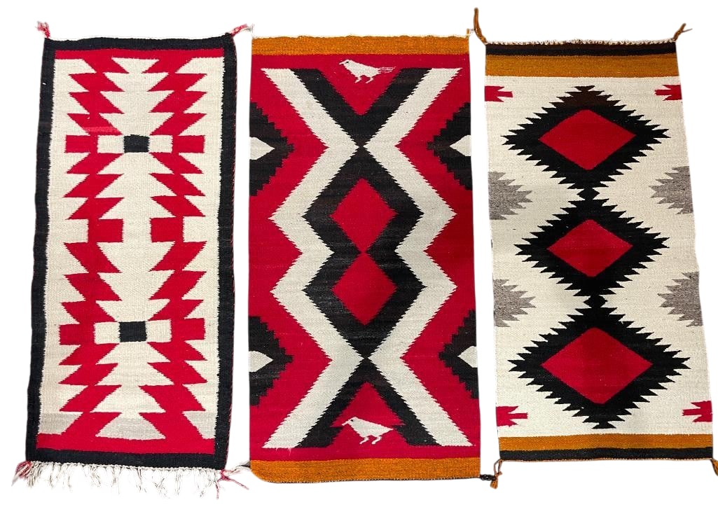 Group of Three Navajo Gallup Throws (1 of 16)