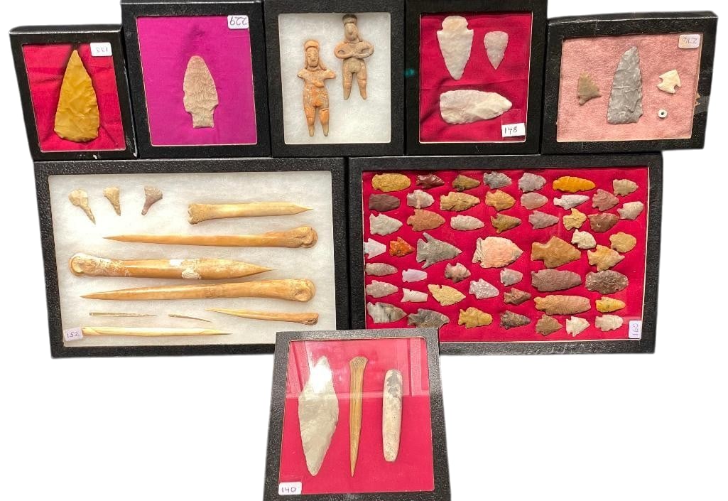 Several Frames With Prehistoric And Historic Stone, Bone, And Clay Artifacts (1 of 13)