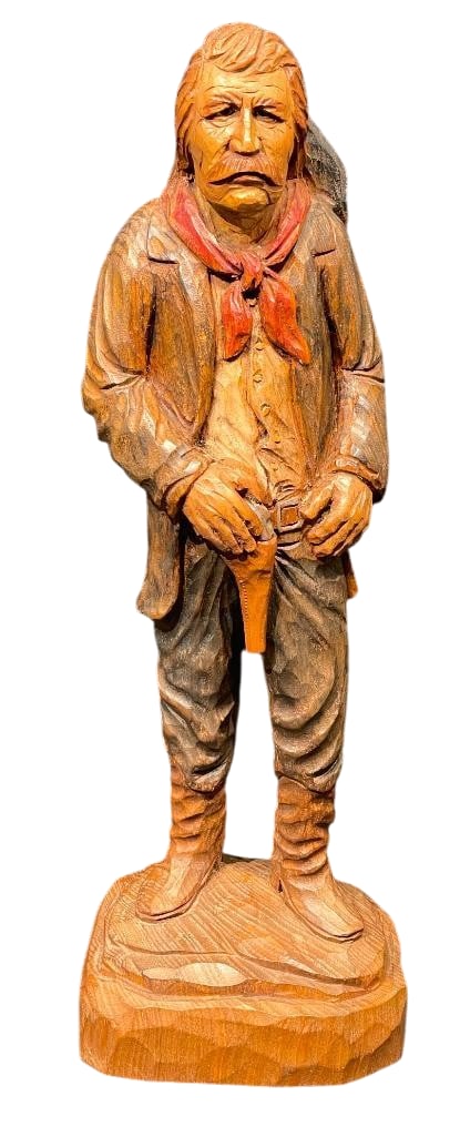 Cowboy Gunfighter Wood Carving by John Burke (1 of 17)