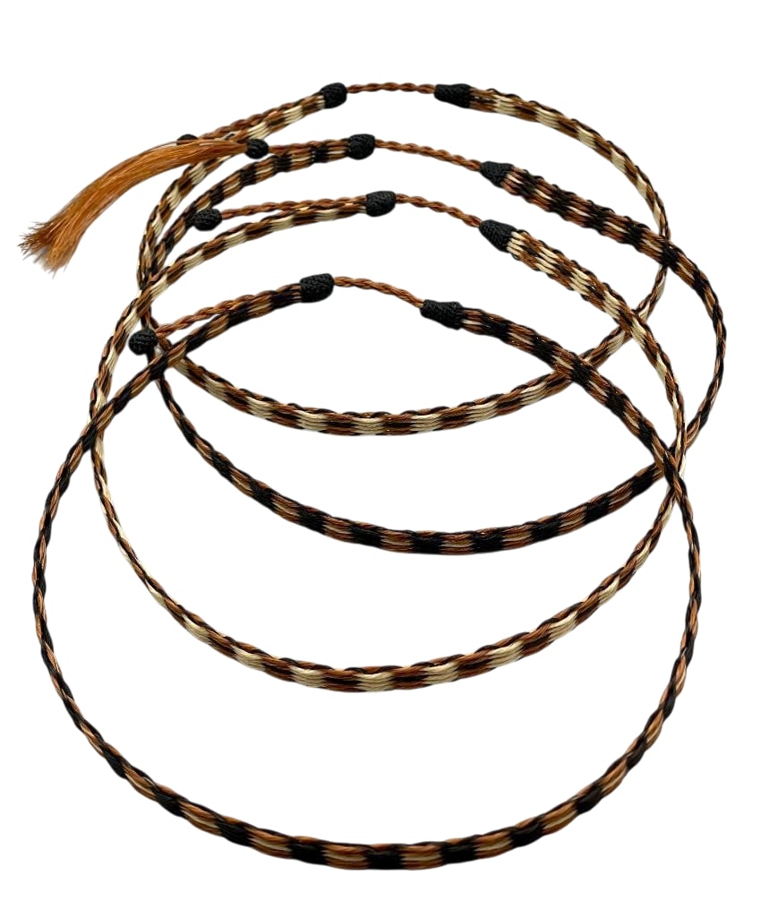 Group of Four Braided Horsehair Hat Bands (1 of 5)