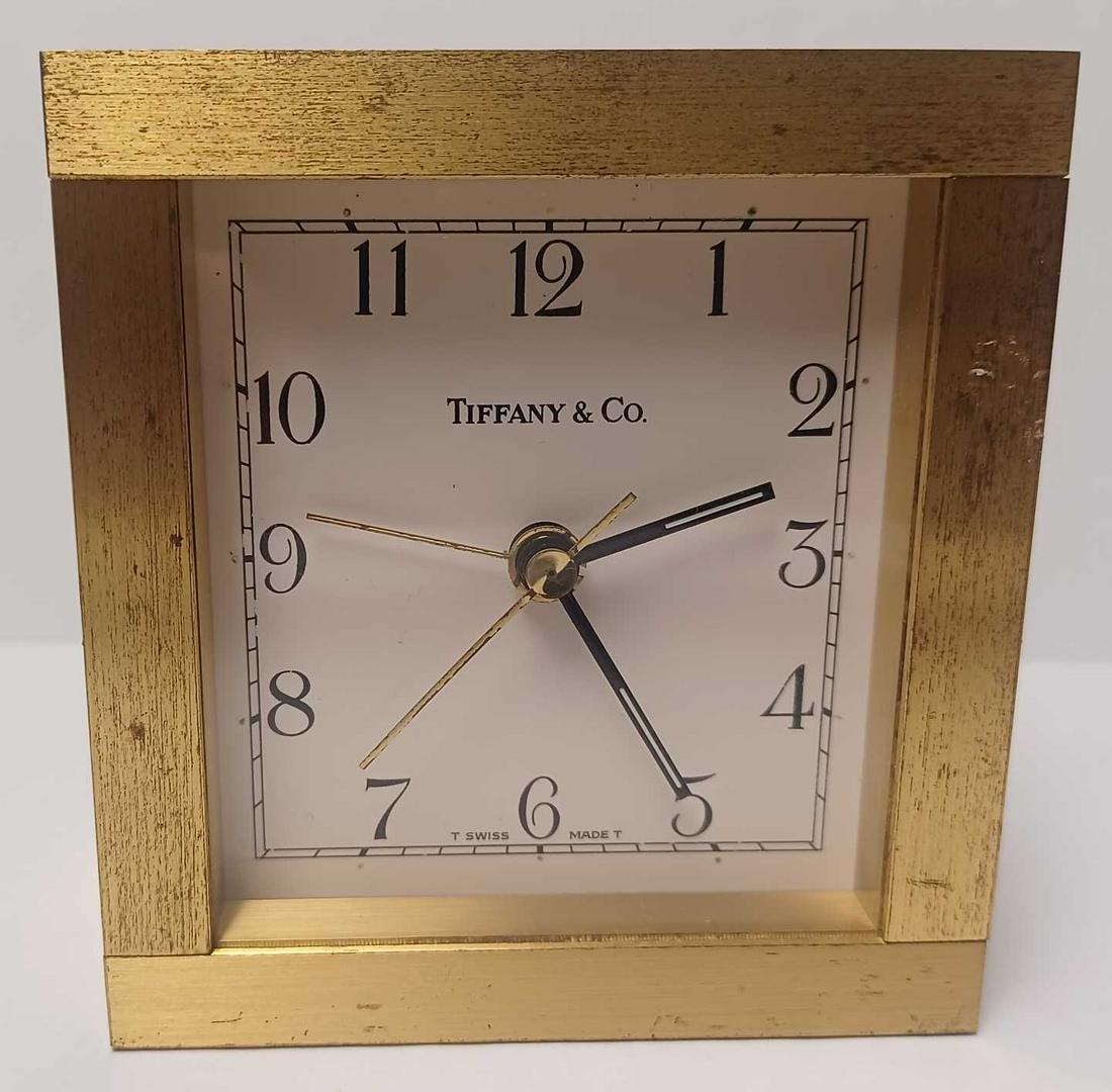 â€‹Tiffany & Co Swiss Quartz Desk Clock (1 of 4)