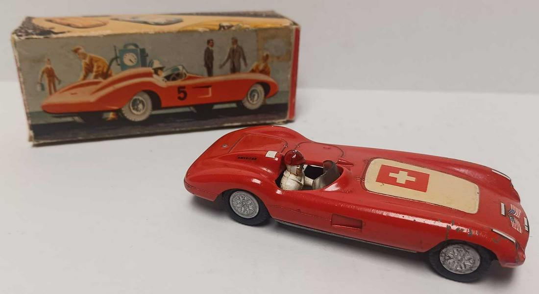 Vintage TEKNO 813 Ferrari Toy with Box (1 of 6)