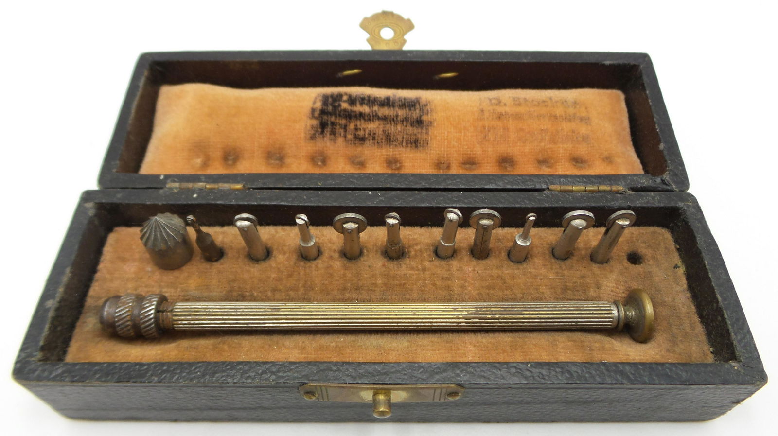 Antique European Watchmakers Tool in Original Box (1 of 9)