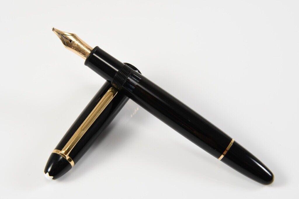 Vintage Montblanc No. 146 Fountain Pen /w 14K Gold Nib: Measures approx. 5 5/8" (14cm) long. Nib damaged and piston broken. Needs repair.