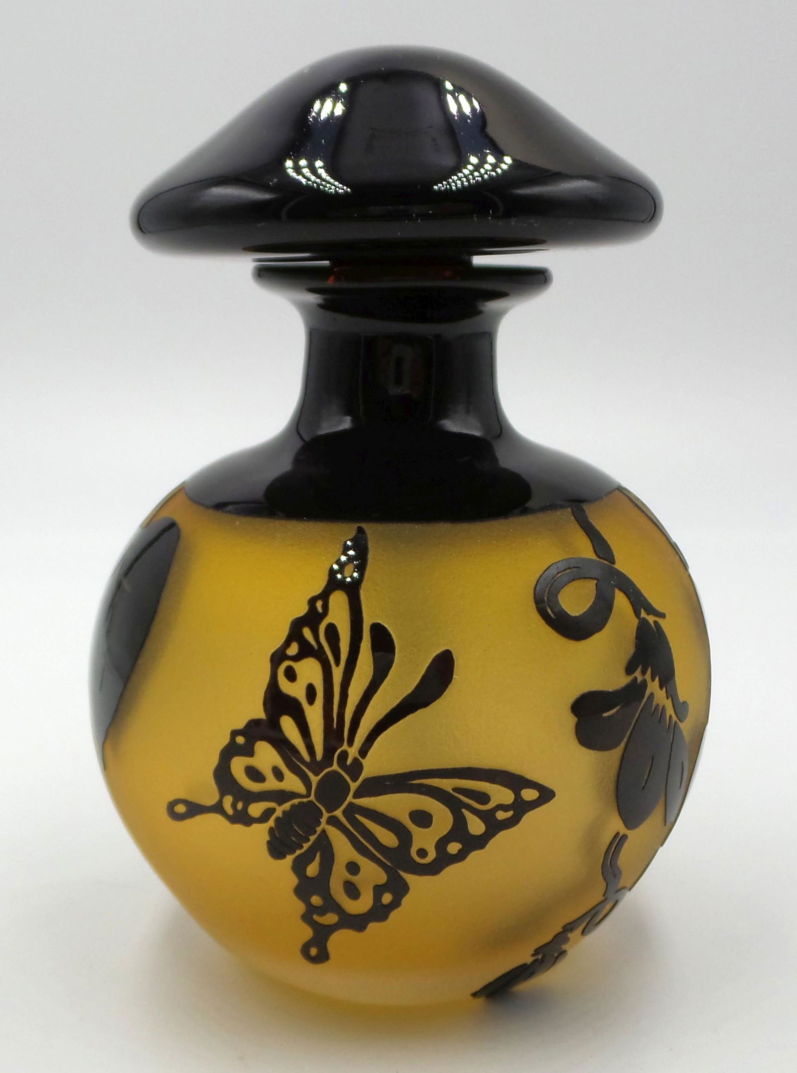 Vintage Cameo Glass Perfume Bottle - Signed Limited Edition (1 of 18)