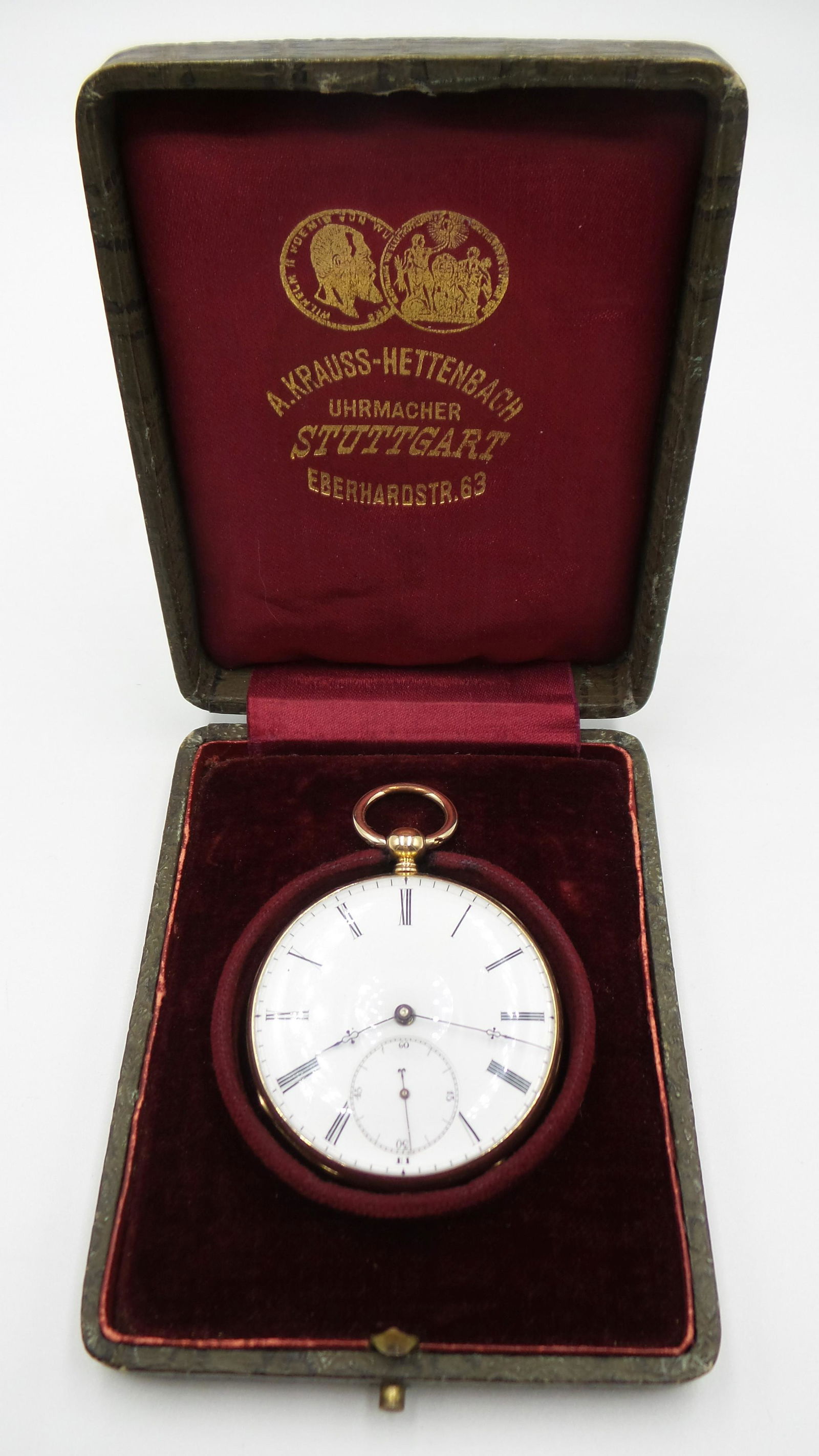 Antique 1900s European 18K Gold Pocket Watch /w Original Case - Works (1 of 20)