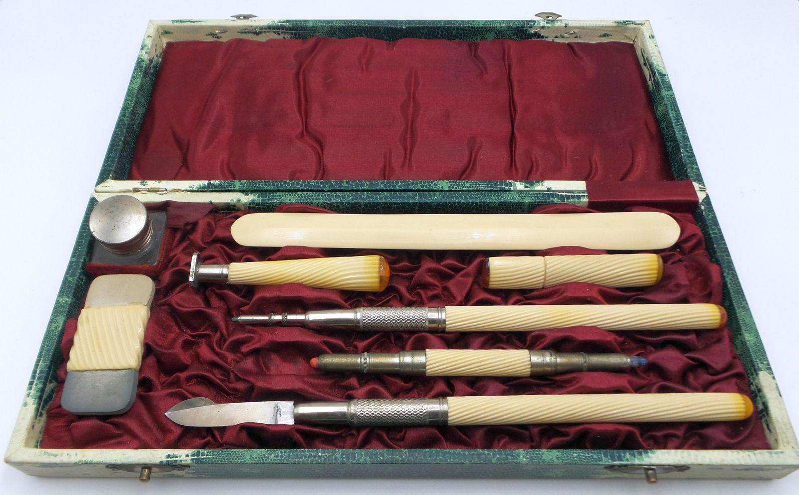 Antique 19th Century French Writing Set in Original Box (1 of 18)