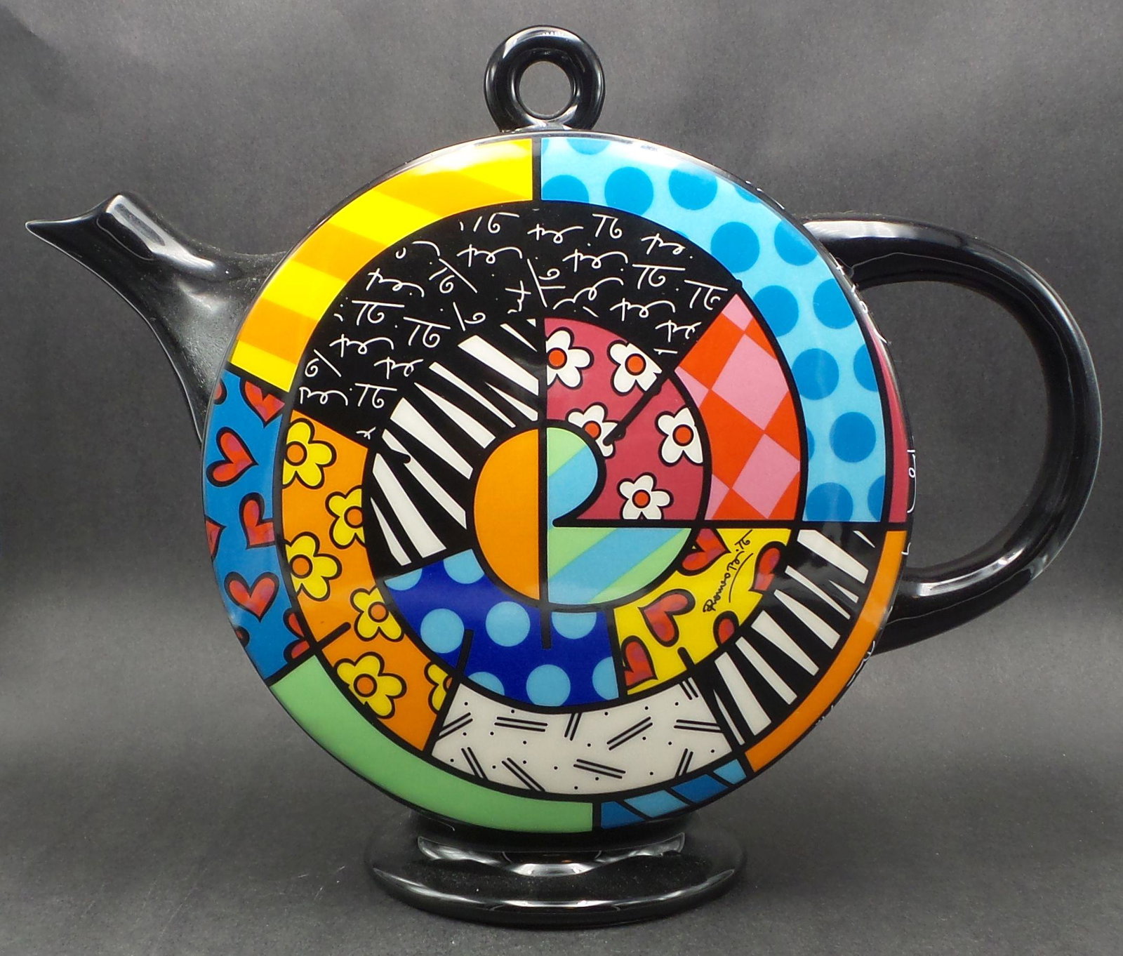 Vintage ROMERO BRITTO signed Teapot (1 of 10)