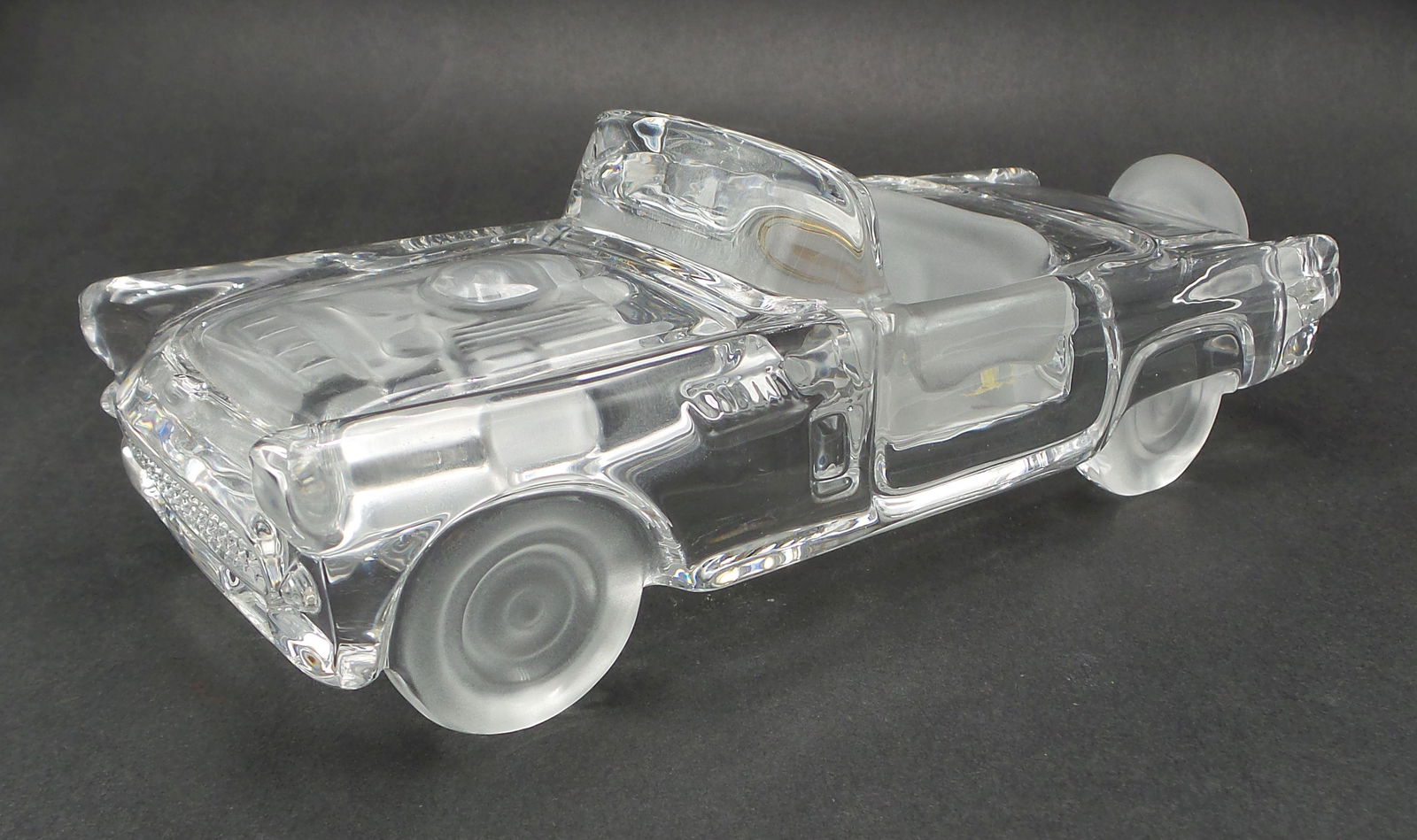 Vintage German Lead Crystal Ford Thunderbird Model Car (1 of 17)