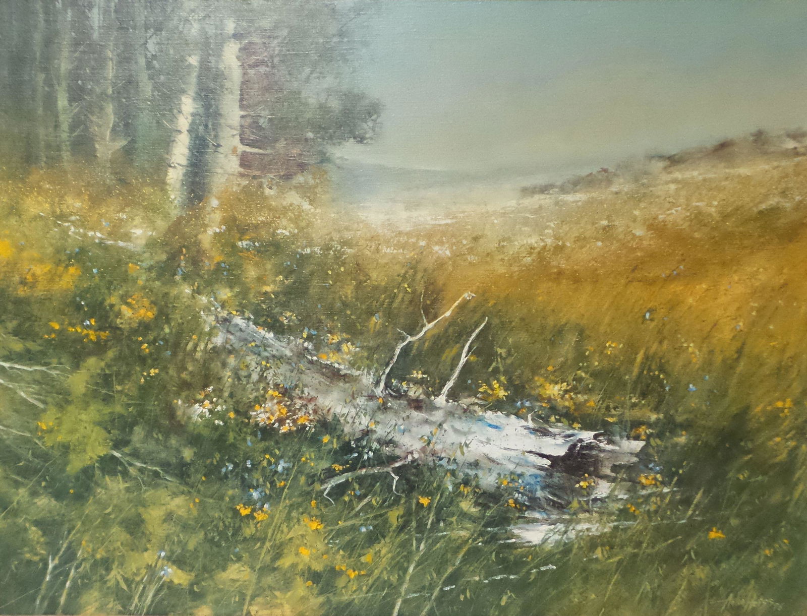 Large Vintage 1976 ANTON WEISS Oil on Canvas Landscape Painting: Well-listed artist and great subject matter. Very good vintage condition with no canvas damage. Original wood frame. Measures approx. 48" wide x 38 1/2" high (frame).