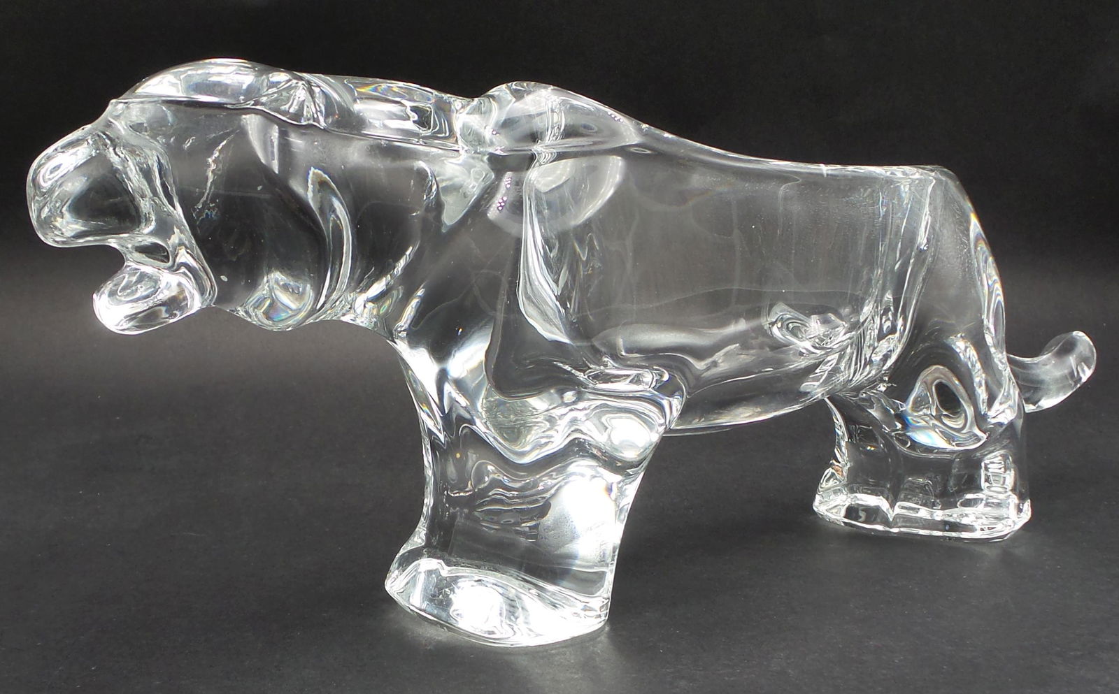 Vintage Art Glass Tiger/Panther Ring Dish or Ashtray (1 of 16)