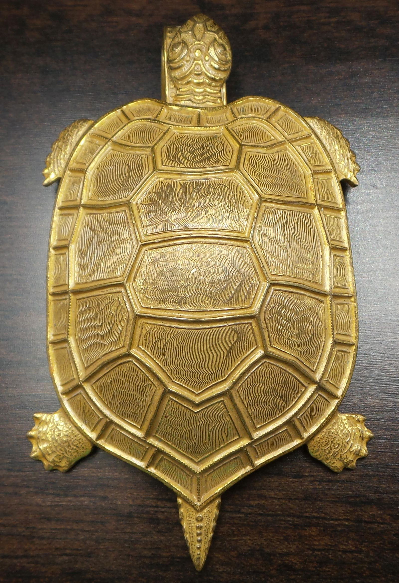 Vintage MIRIAM HASKELL Costume Jewelry Turtle Pendant (1 of 6)