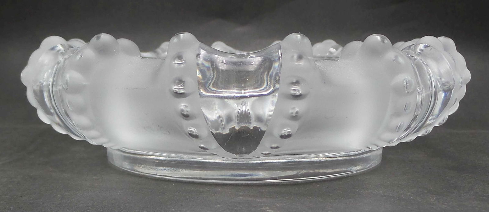 Large Vintage LALIQUE France "Cannes" Octopus Pattern Crystal Cigar Ashtray / Bowl (1 of 8)