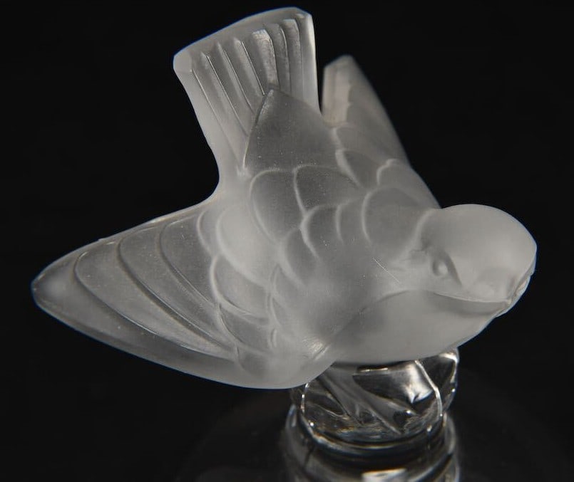 Vintage LALIQUE France Crystal Table Bell /w Bird (1 of 11)