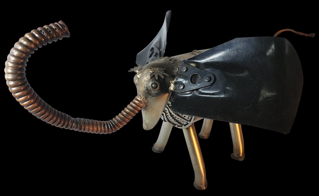 Vintage SONNY DALTON Handmade Car Parts Elephant Sculpture (1 of 12)