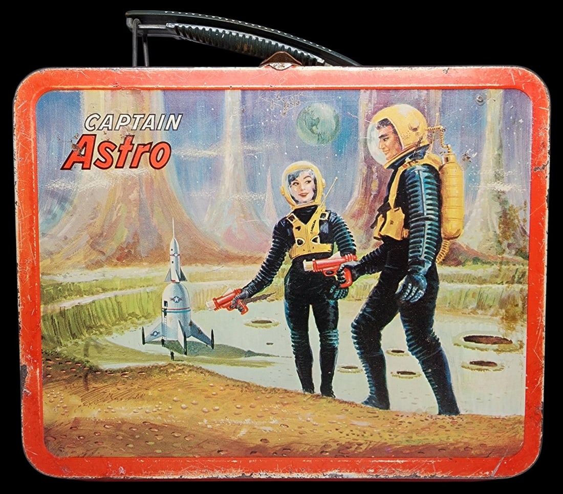 Vintage 1960s OHIO ART Captain Astro Lunch Box (1 of 7)