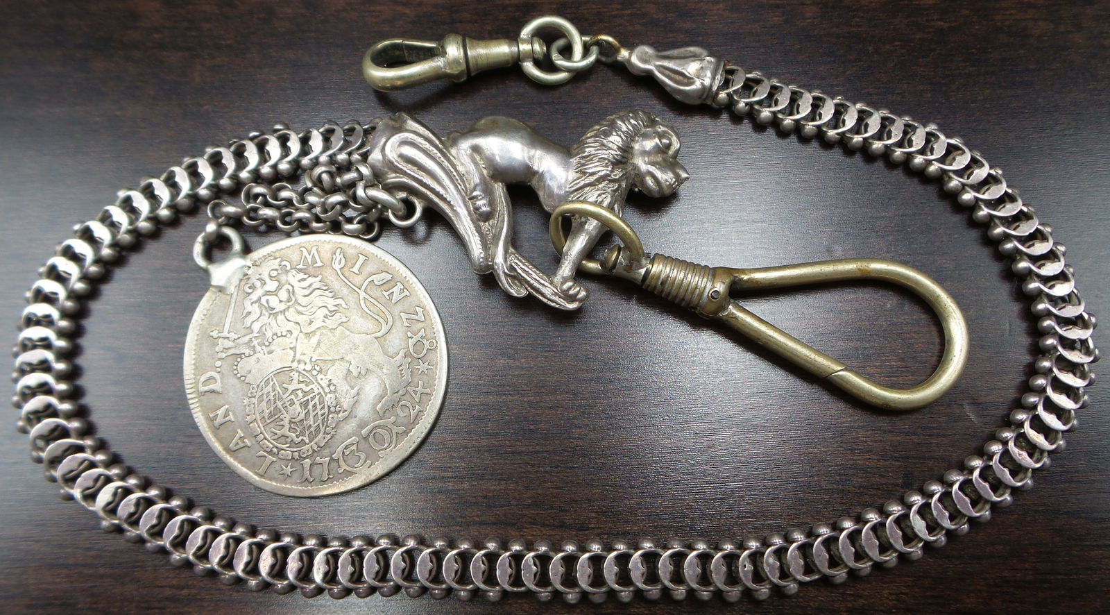 Antique silver pocket cheap watch chains and fobs