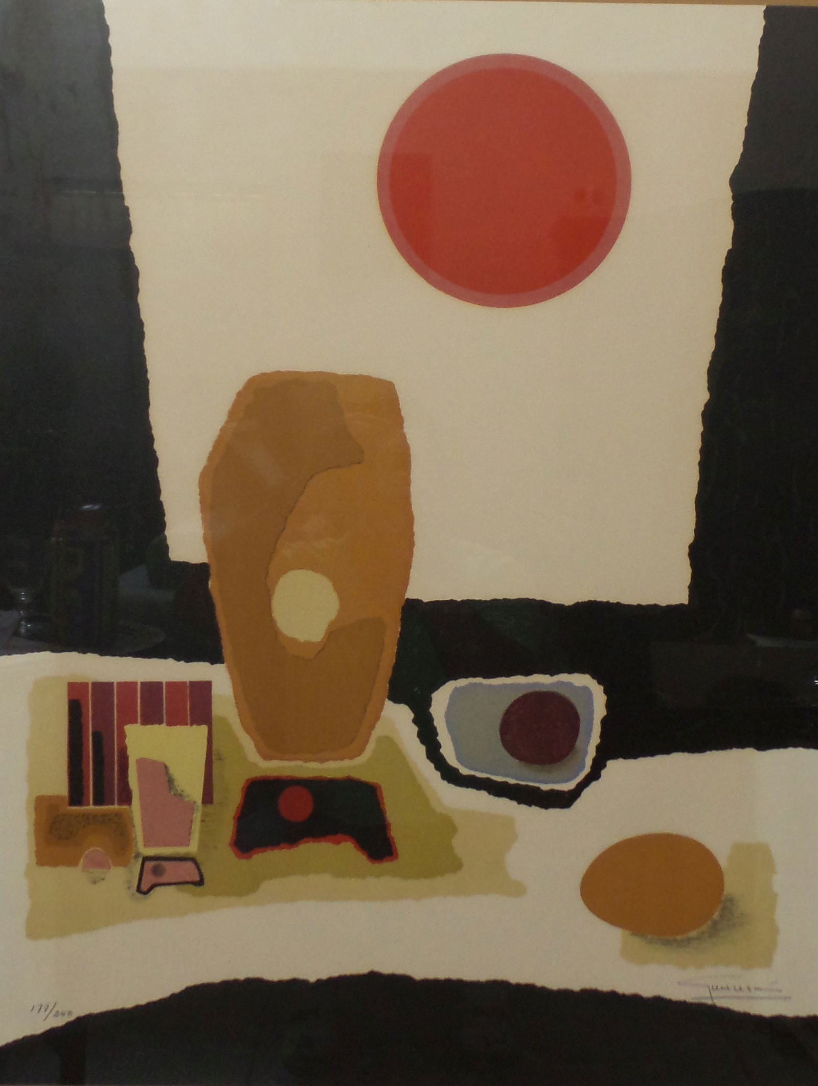 ANTONIO GUANSE (Spanish, 1926-2008) Signed Abstract Modernism Still-Life Ltd. Ed. Serigraph (1 of 5)