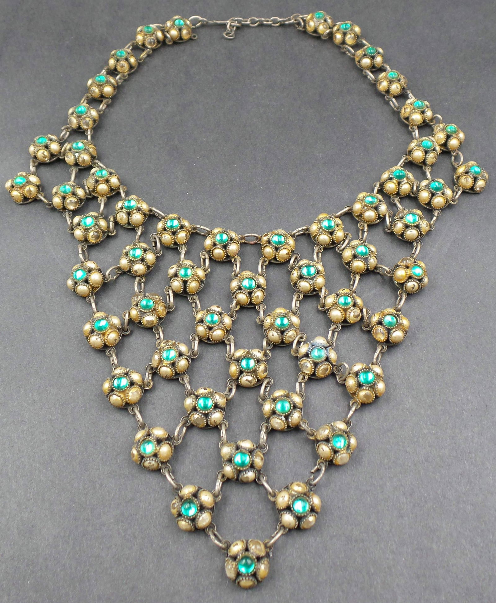 Rare 1930/60s AIDA at La Scala Italy Opera Costume Jewelry Necklace attrib. A. CORBELLA (1 of 6)