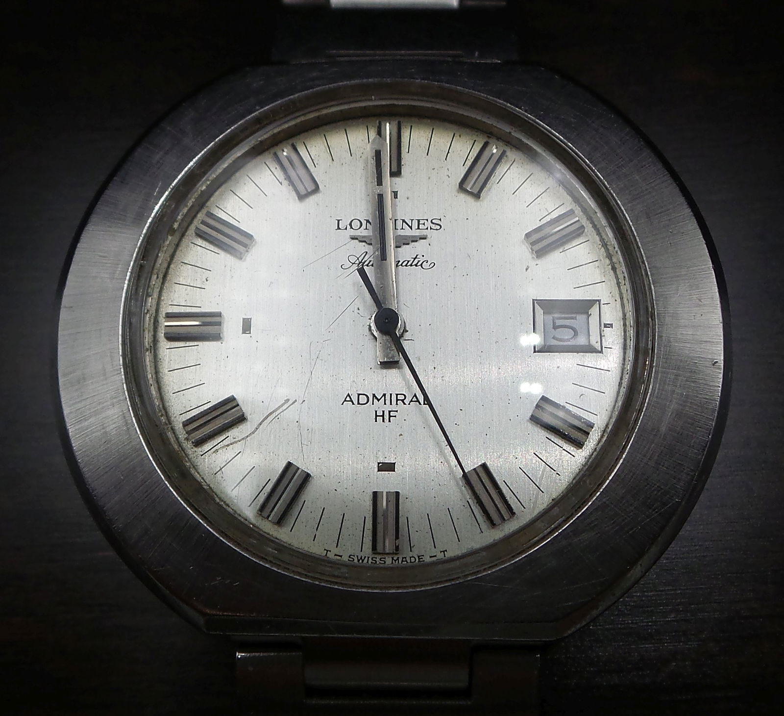 Vintage Swiss Made LONGINES Admiral HF Men's Automatic Wristwatch (1 of 13)