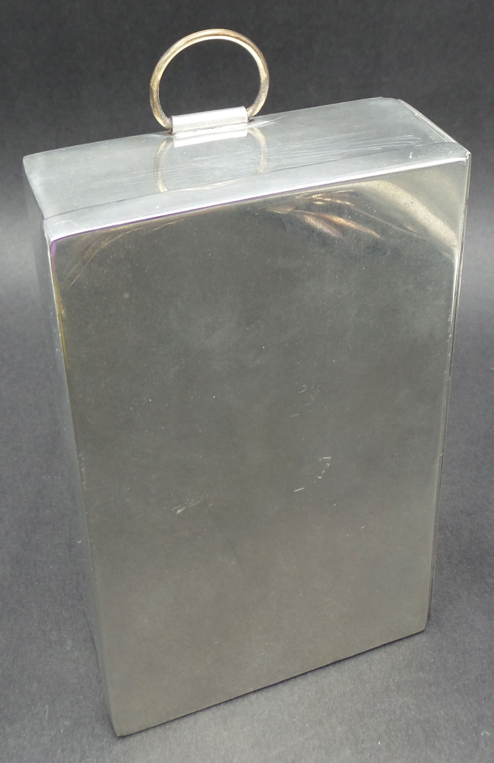 Rare Antique ca. 1905 Edwardian British Silverplate Folding Sandwich / Picnic Box (1 of 7)