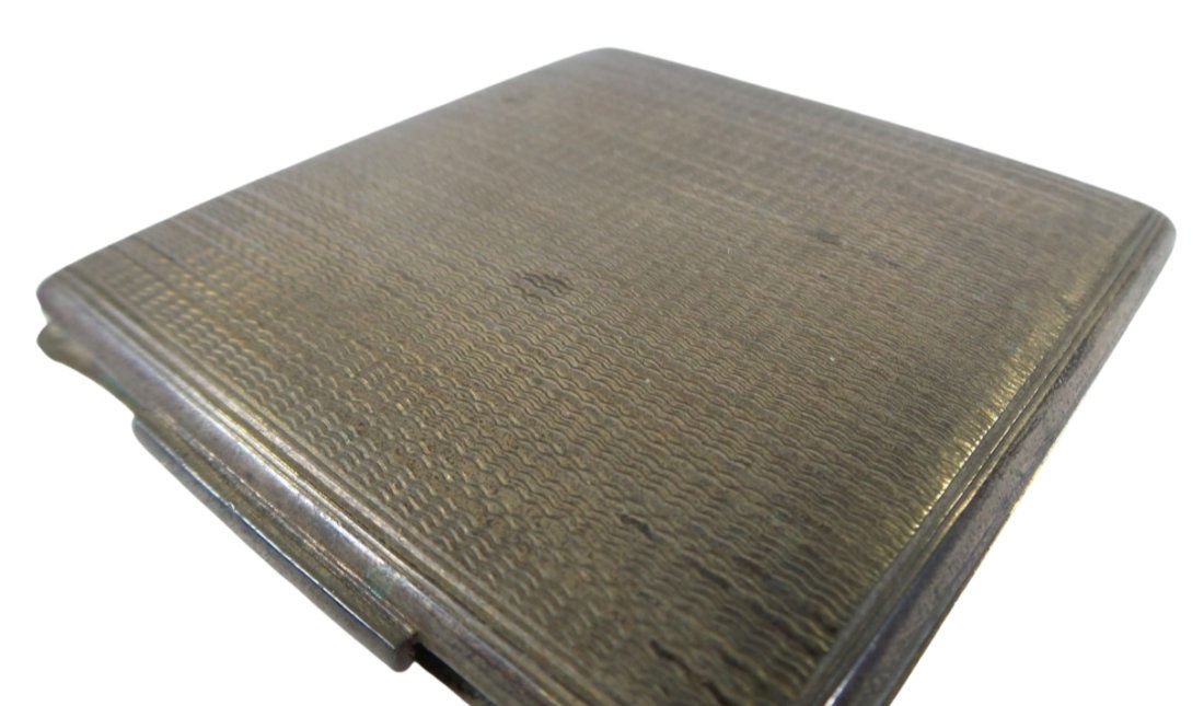 Vintage Mid-Century Italian 800 Silver Designer Cigarette Case (1 of 4)