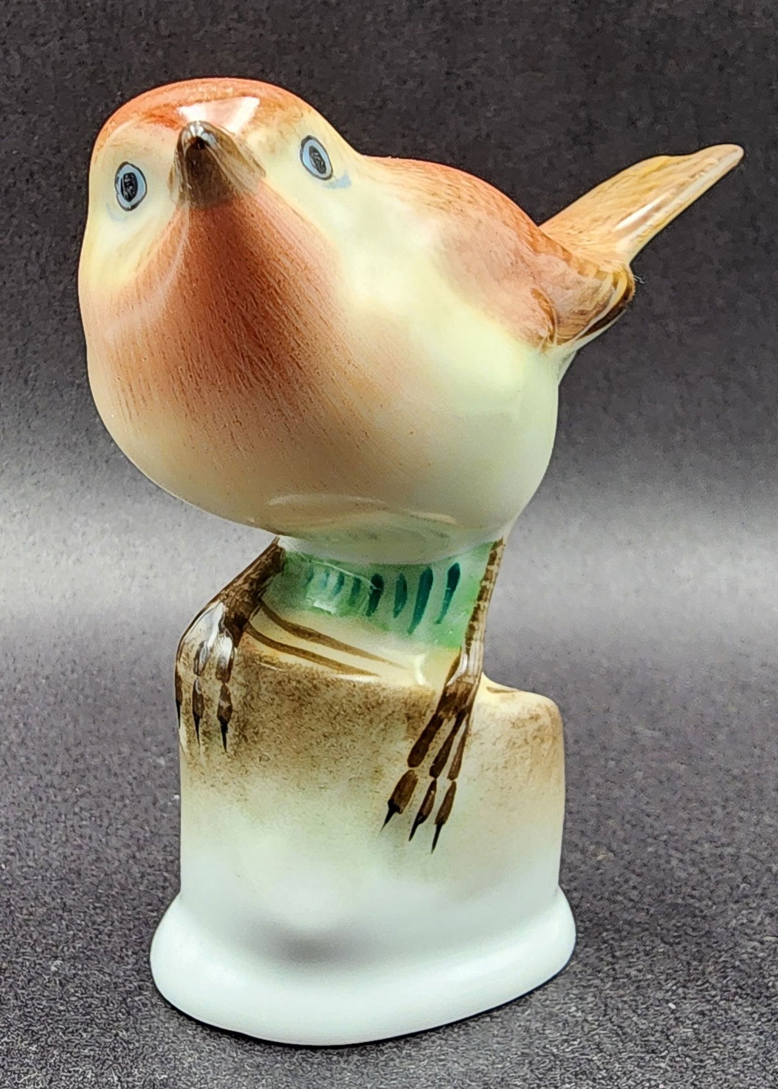 Vintage HEREND Hungary Porcelain Large Brown Bird Figurine (1 of 6)