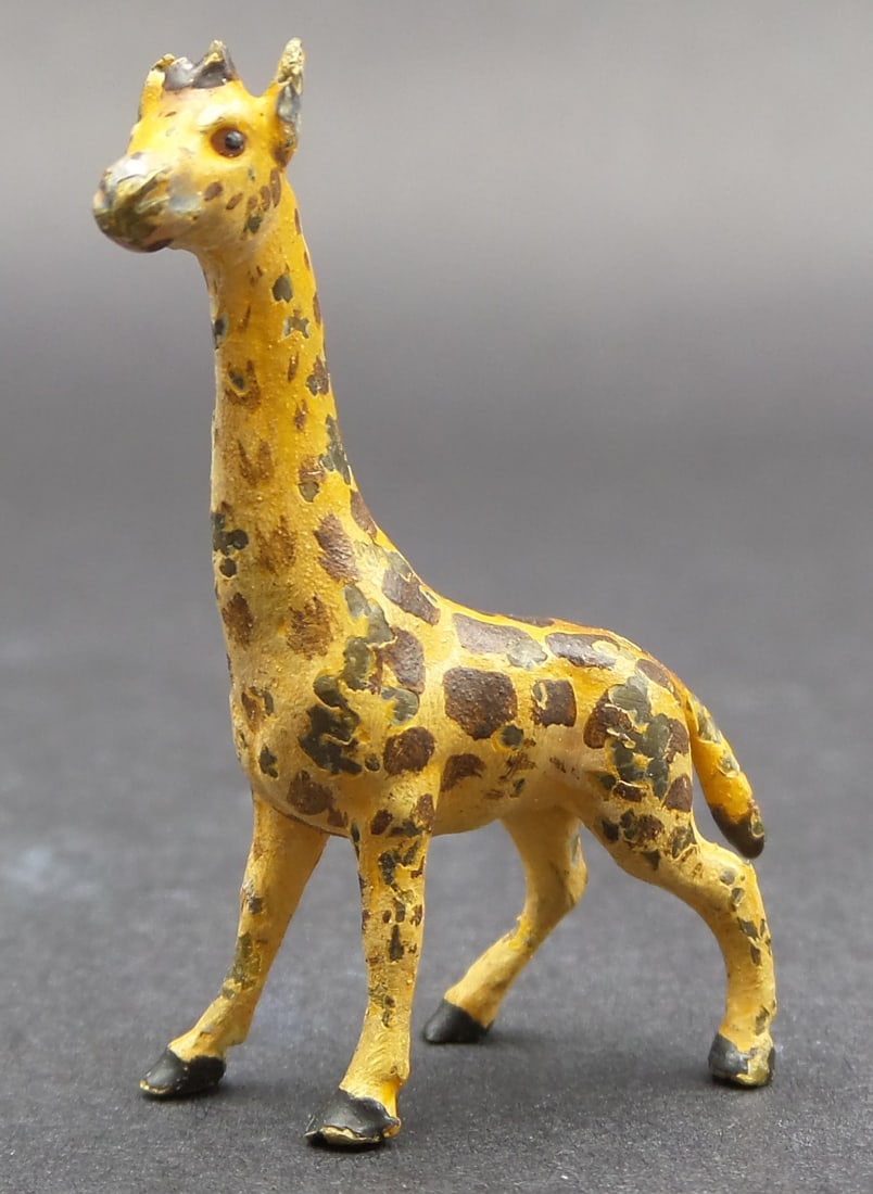 Antique Austrian Cold Painted Bronze "Giraffe" Figurine (1 of 8)
