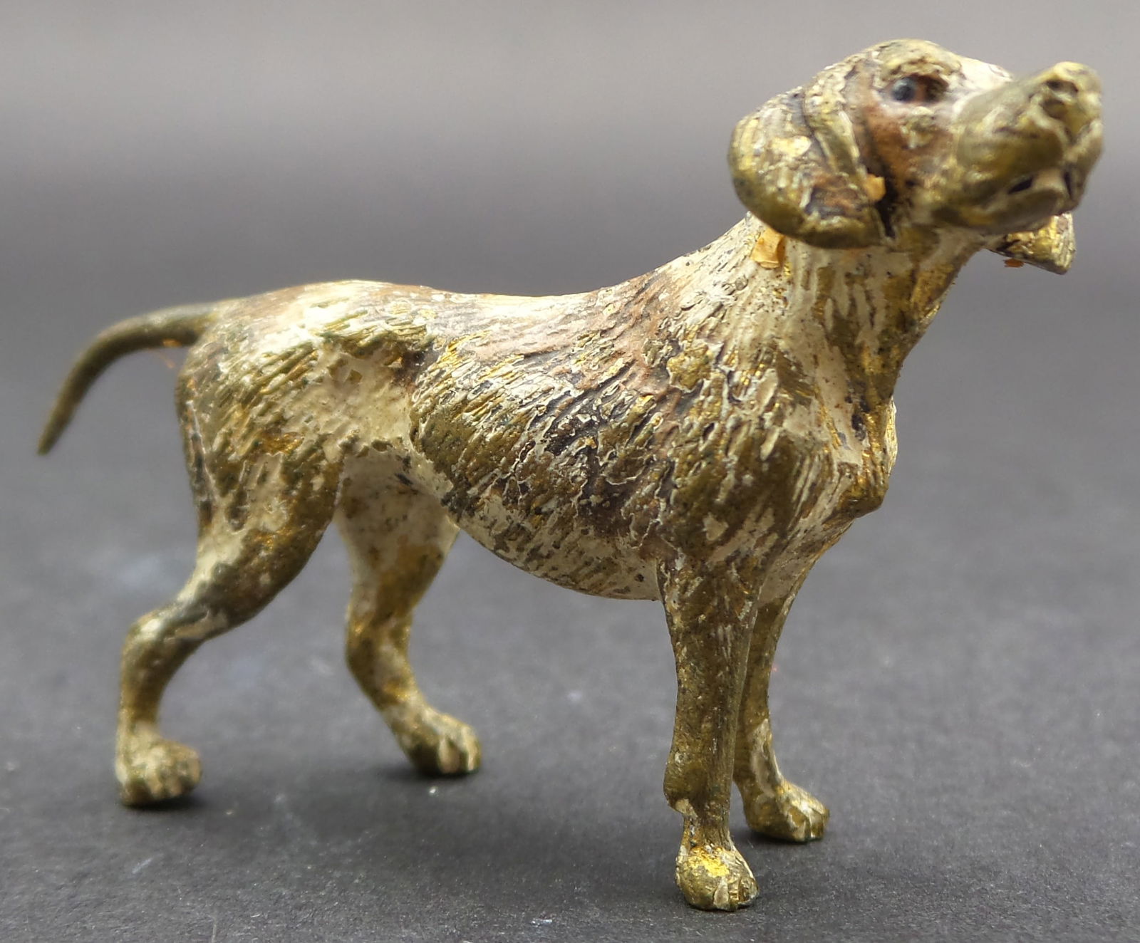 Antique Austrian Cold Painted Bronze "Hunting Dog" Figurine (1 of 7)