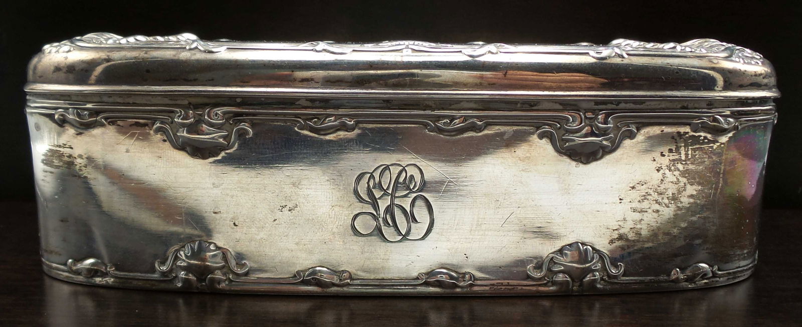Antique ca. 1900 Ornate Sterling Silver Vanity Box (1 of 11)