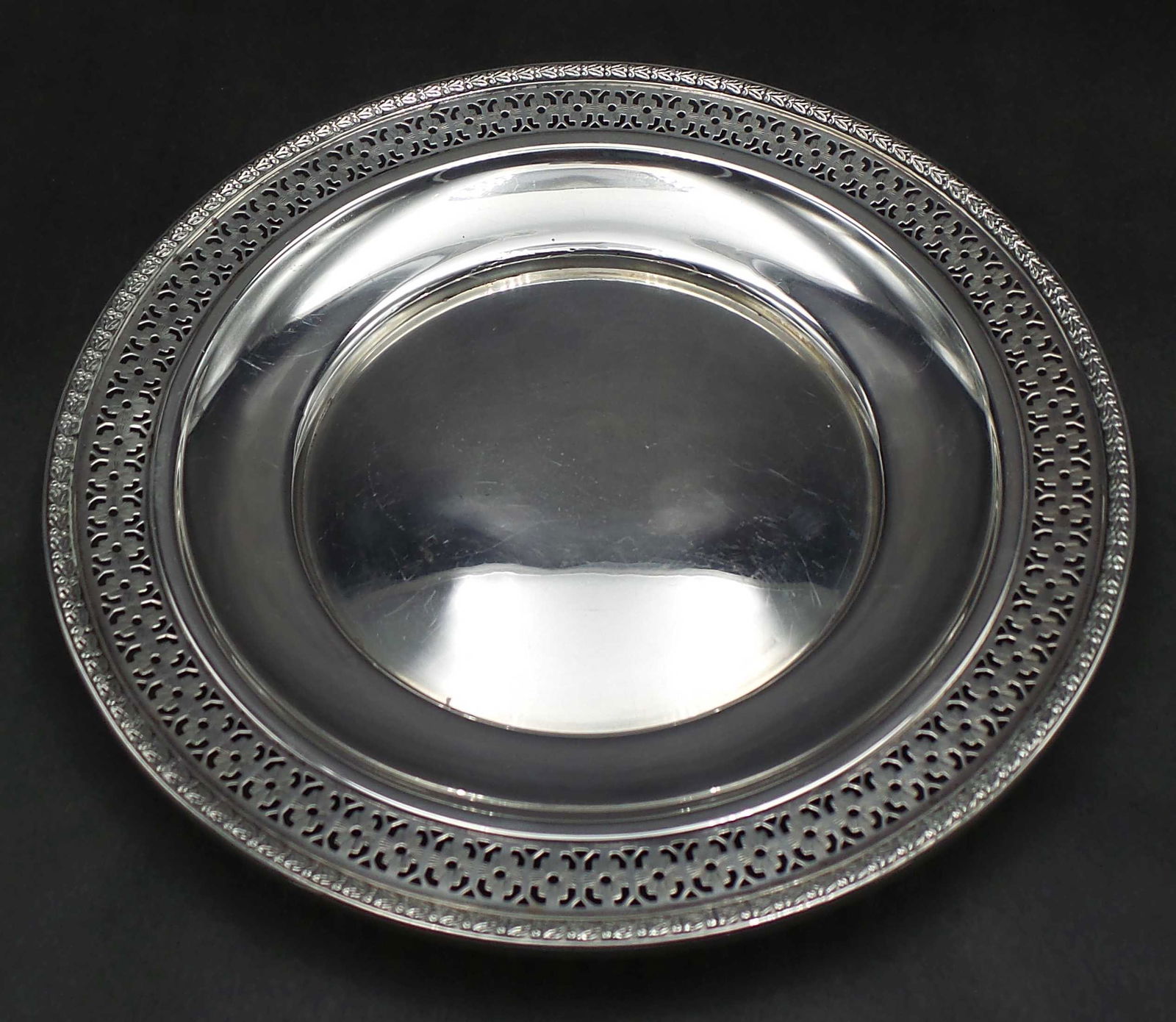 Vintage Pierced Sterling Silver Plate (1 of 6)