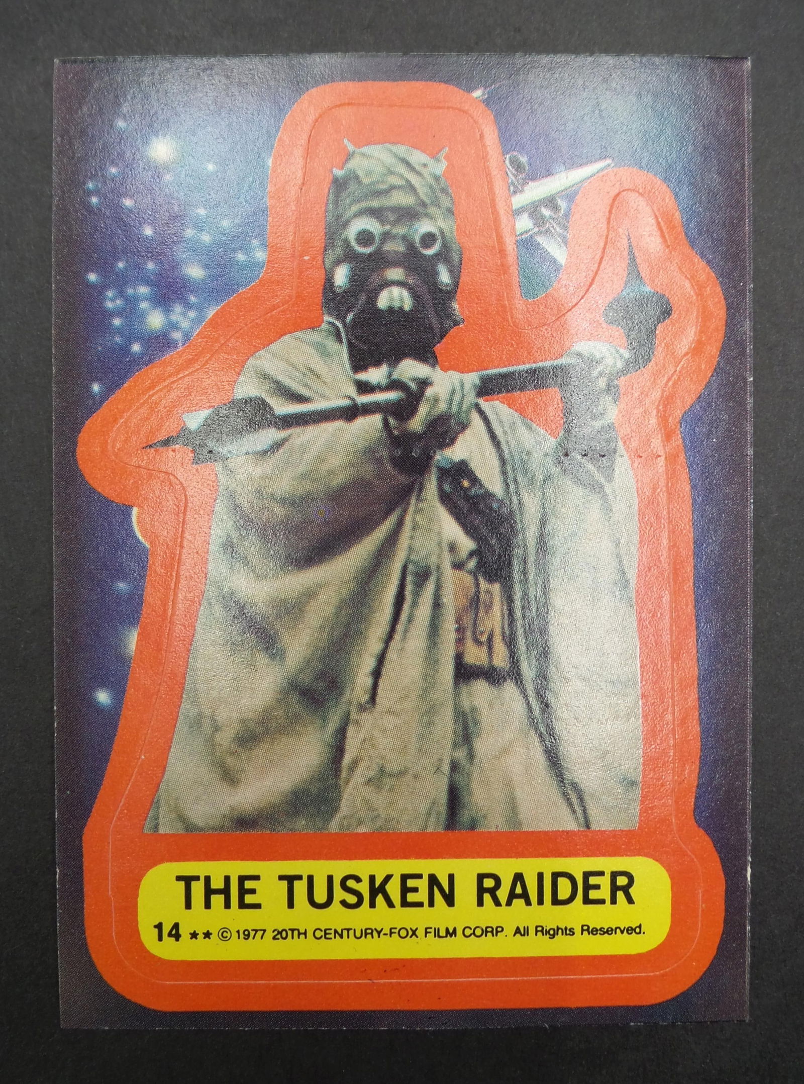Rare Vintage 1970s STAR WARS Tusken Raider Trading Card (1 of 4)