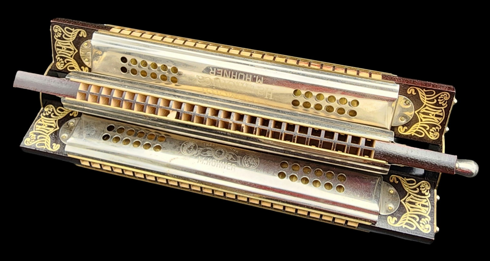 Rare Vintage HOHNER Germany Sextet 6-Sided Star Shaped Harmonica (1 of 11)