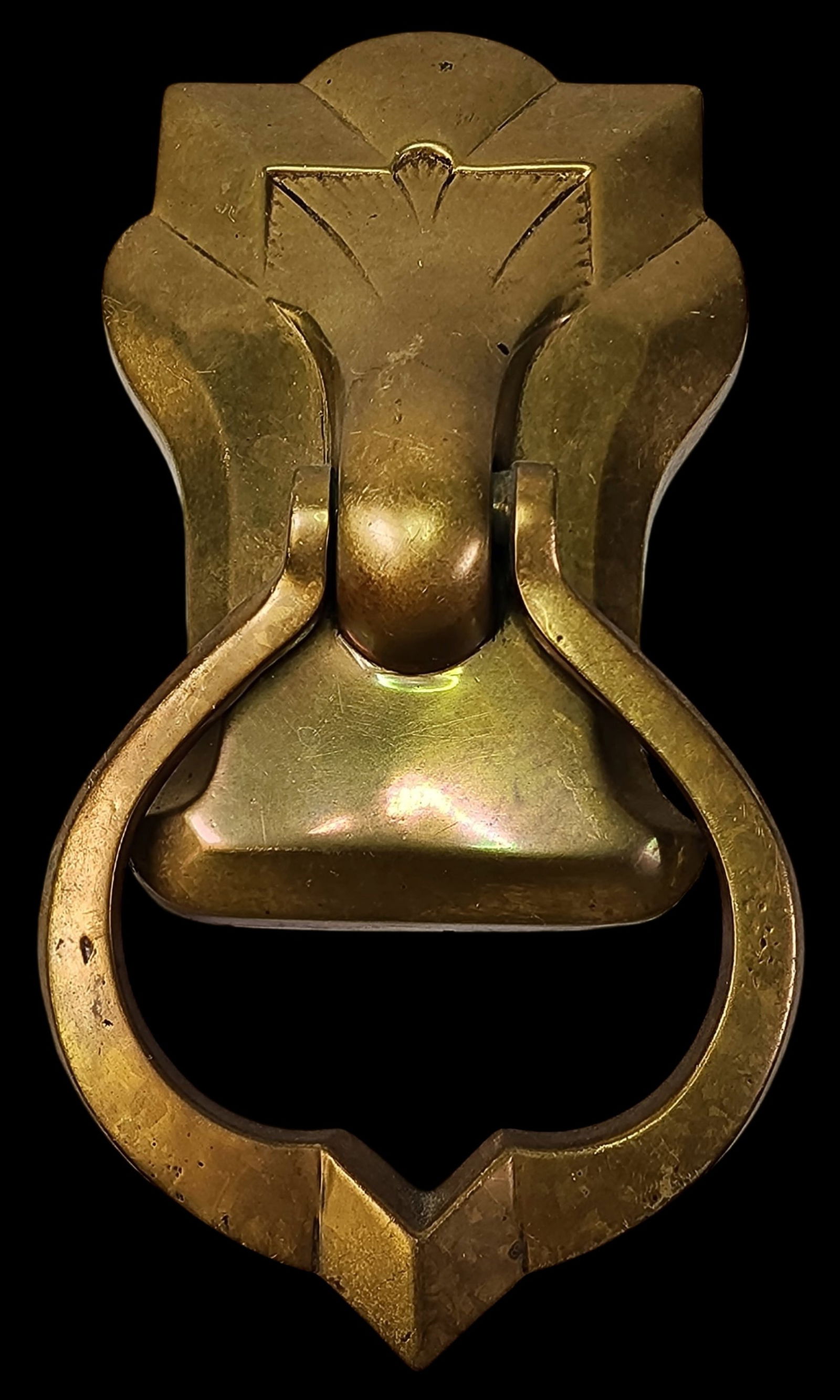 Antique European Art Nouveau Solid Brass Door Knocker (1 of 4)