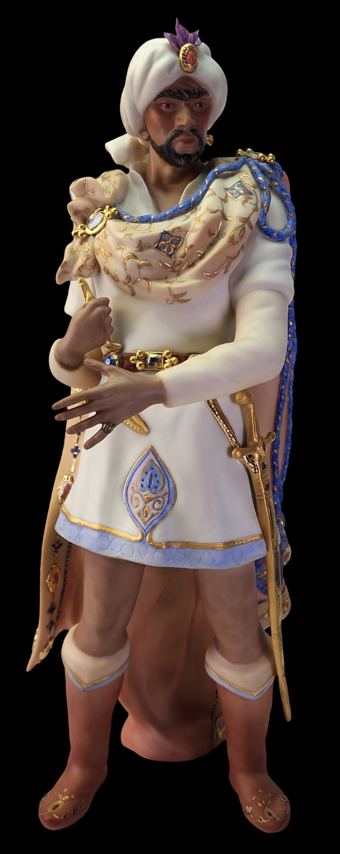 Rare Vintage CYBIS Hand Painted Bisque Porcelain Othello Figurine (1 of 12)