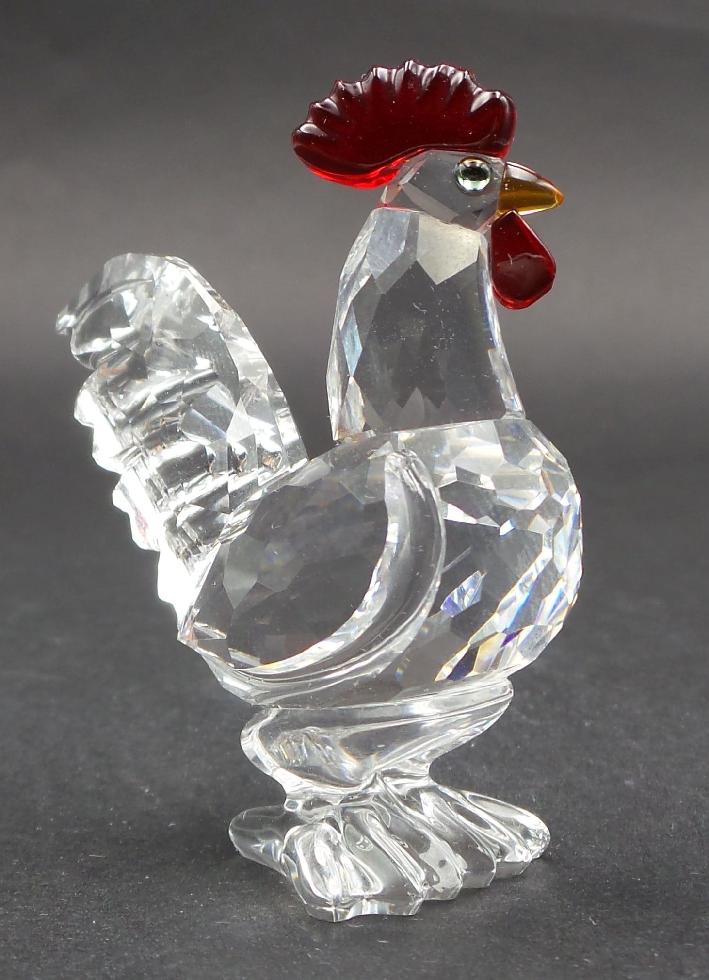 Vintage SWAROVSKI Silver Crystal Rooster Figurine (1 of 7)