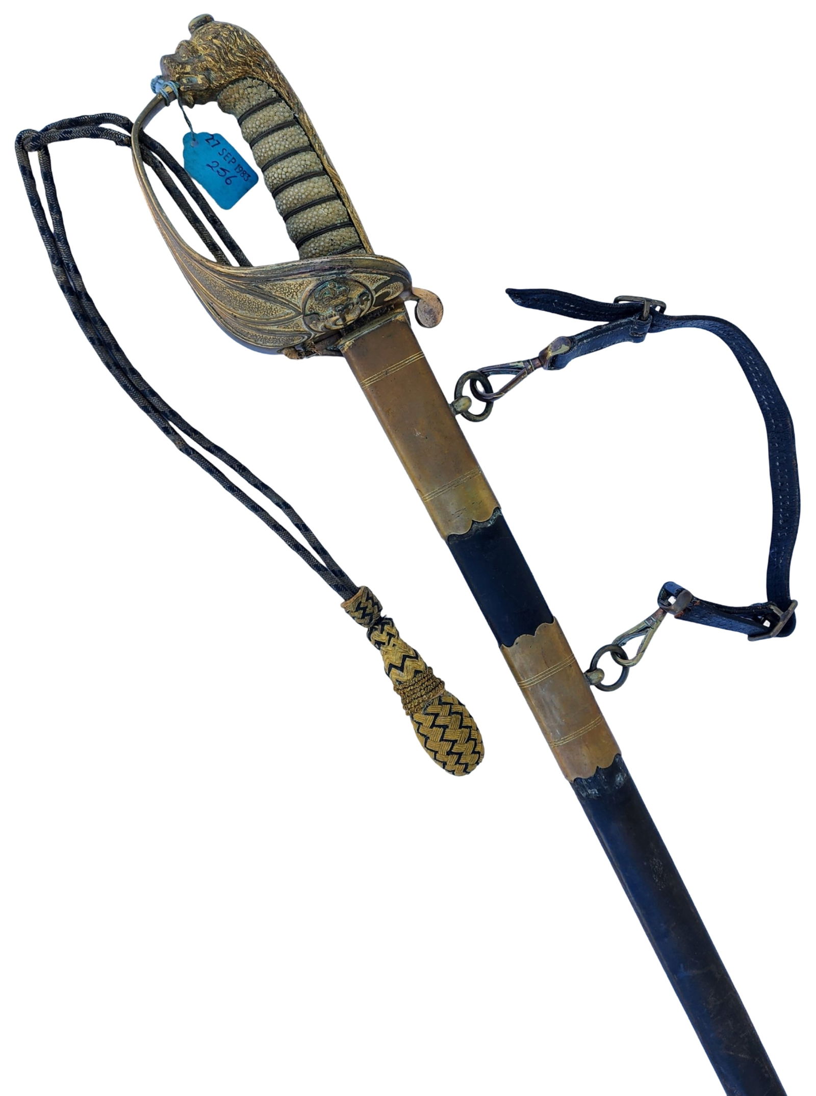 Antique Early 20th Cent. British KENNING LITTLE Naval Reserve Officer's Sword (1 of 20)