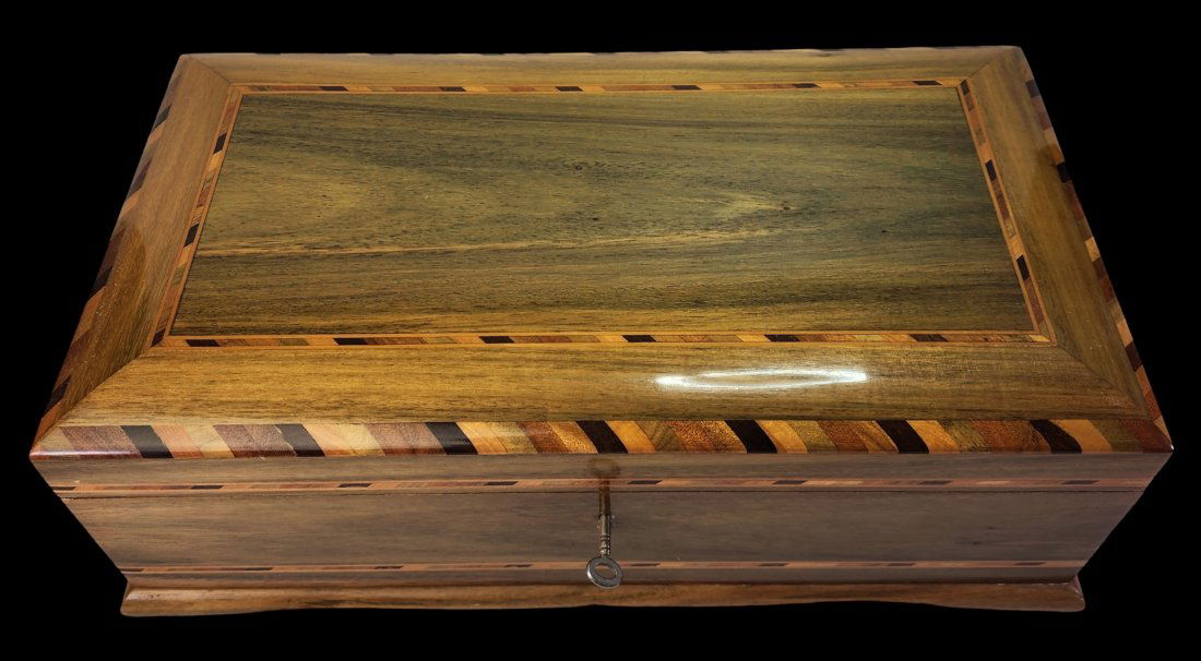 Vintage Handmade ROYAL JAMAICA Inlaid Wood Cigar Humidor (1 of 16)