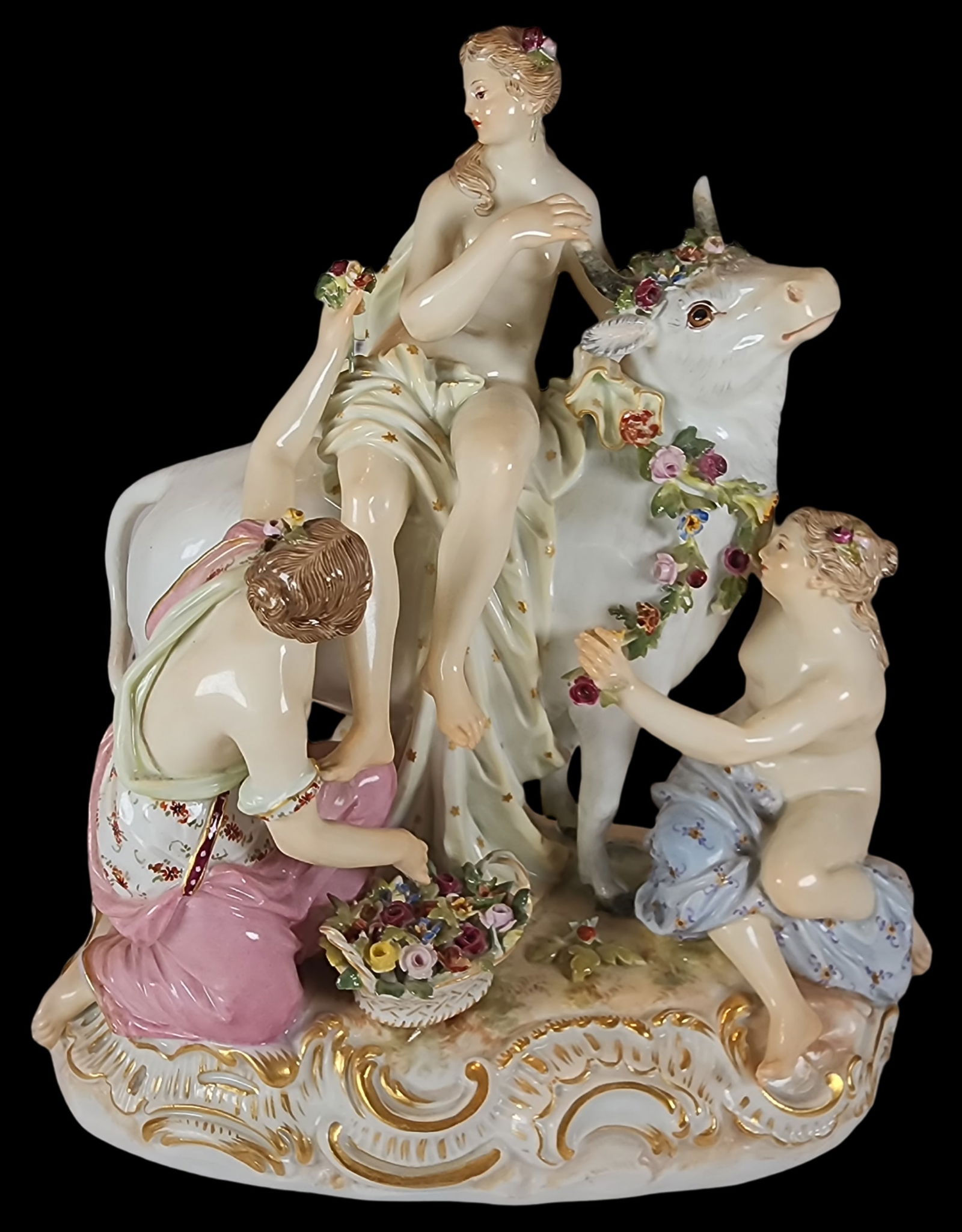 MEISSEN Style Porcelain Group "The Abduction of Europa" (1 of 18)