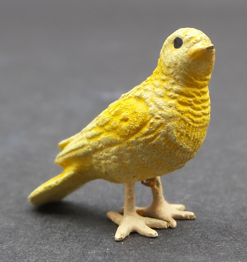 Antique Austrian Cold Painted Bronze "Yellow Bird" Figurine (1 of 5)