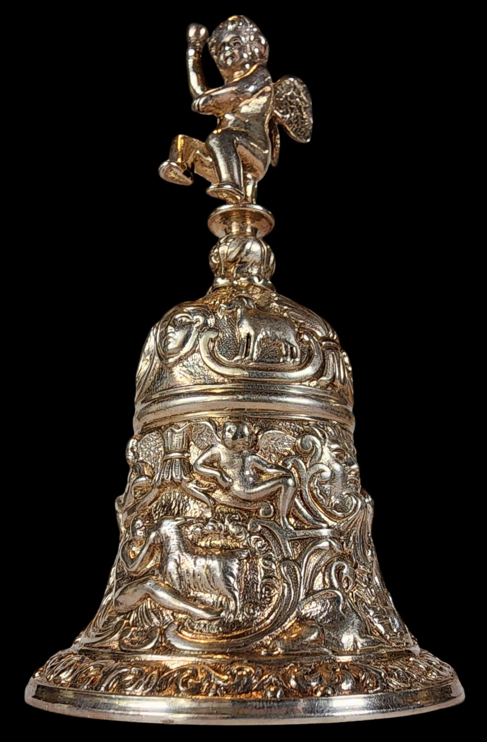 Antique ELKINGTON & CO Silverplate Table Bell (1 of 7)