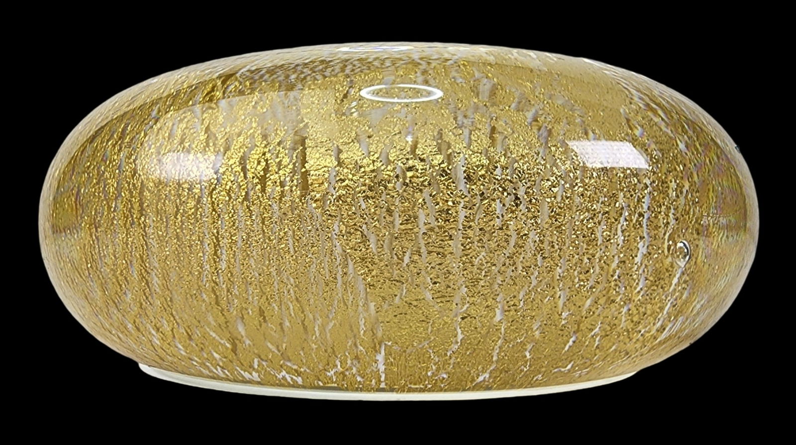 Vintage Mid-Century Murano Art Glass & Goldflake Paperweight (1 of 6)