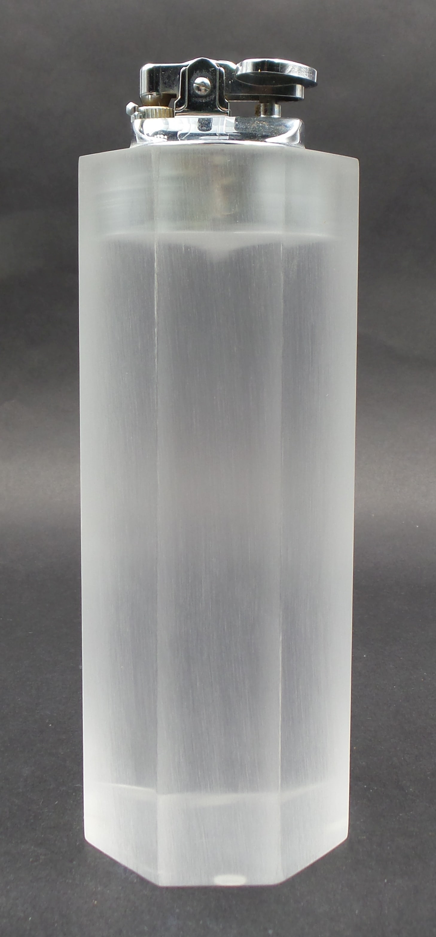 Tall Vintage Mid-Century Modern Japanese Lighter /w Lucite Base (1 of 5)