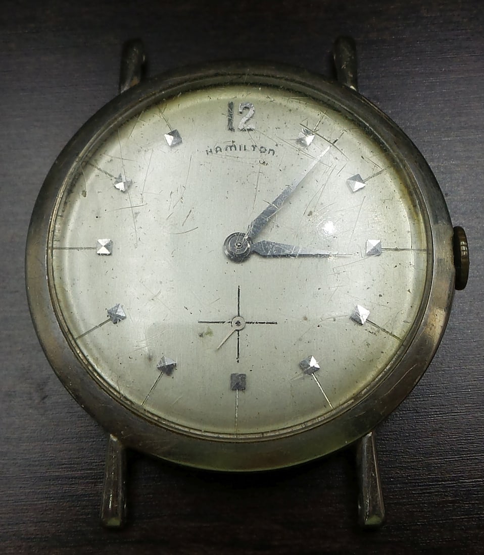 Vintage Mid-Century HAMILTON Gold Filled Mechanical Wristwatch: Beautiful vintage watch in very good vintage condition with wear according to age. Works.