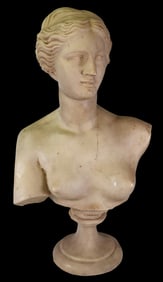 Vintage Neoclassical Bust of "Venus De Milo", Italy, ca. 1950