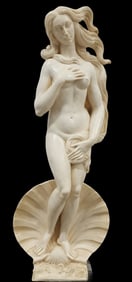 Vintage Neoclassical “Birth of Venus?? Aphrodite Resin Statue after Botticelli
