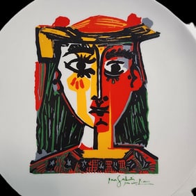 Vintage European PICASSO "Femme au Chapeau" Plate
